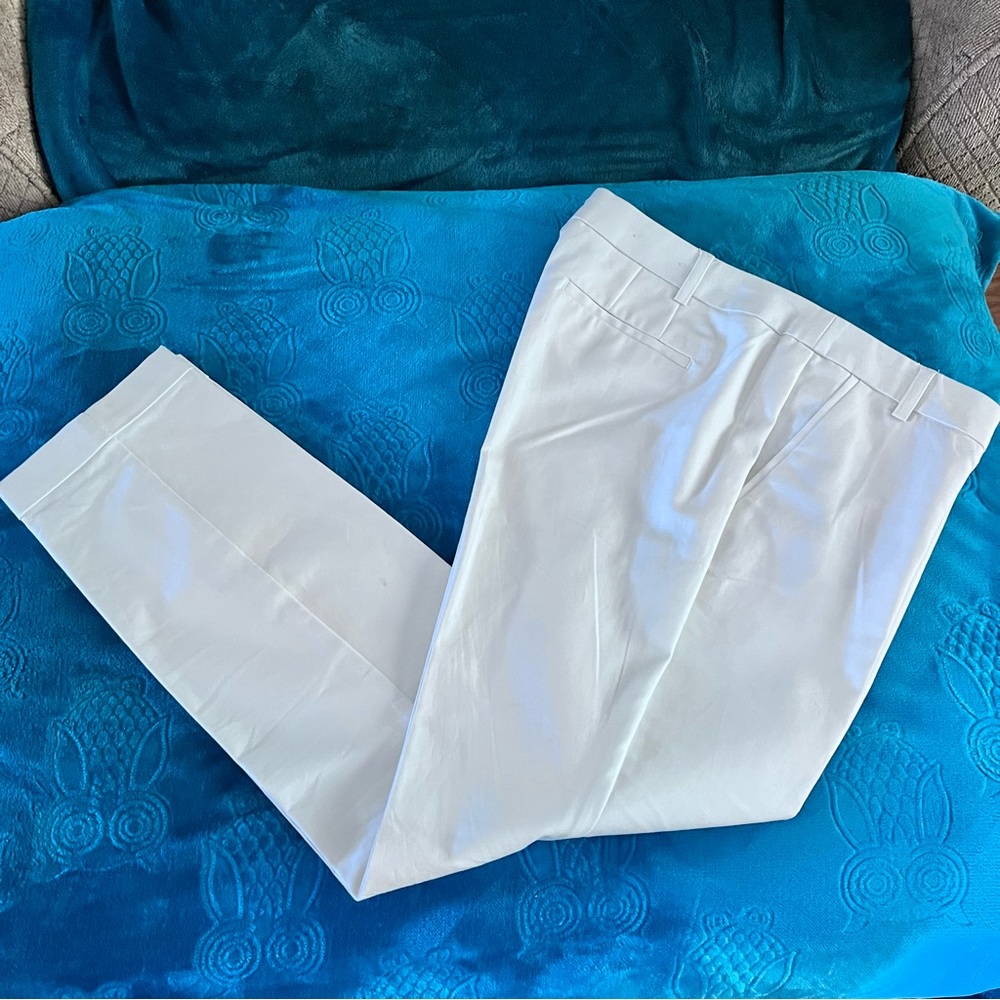 Dalia Collection Lady’s Cream Colored Dress Pants; Size 12